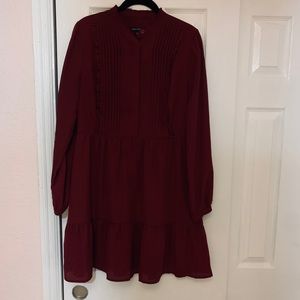 Burgundy JCrew Dress